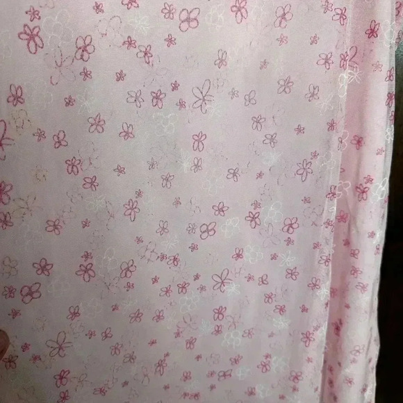 Vintage Cupid USA mesh floral pink mini dress Size 13/14 Women’s Large - Picture 8 of 8